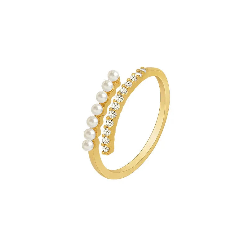 Open pearl ring