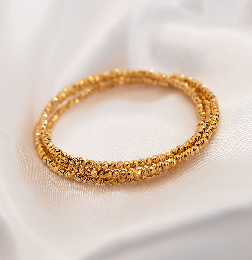 14K three layered bracelet